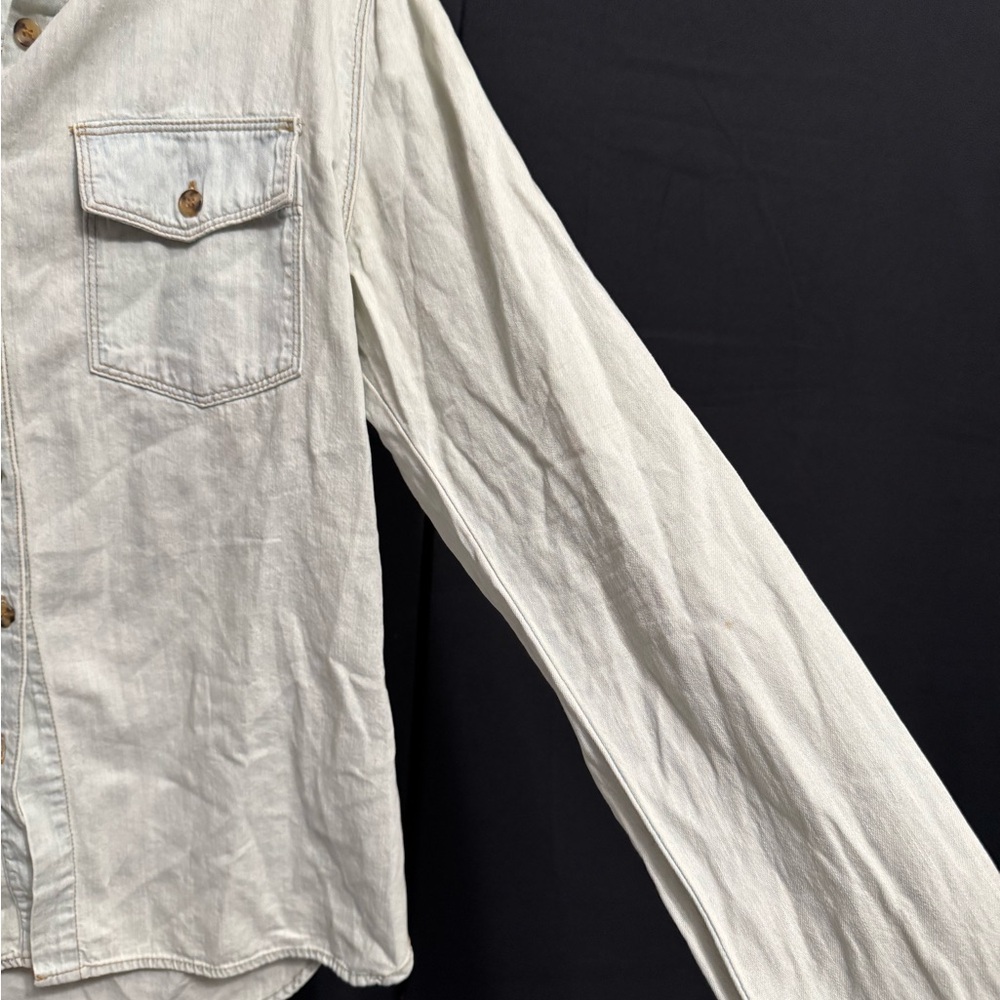 J. Brand Light Wash Denim Button-Up Shirt - Picture 5 of 5
